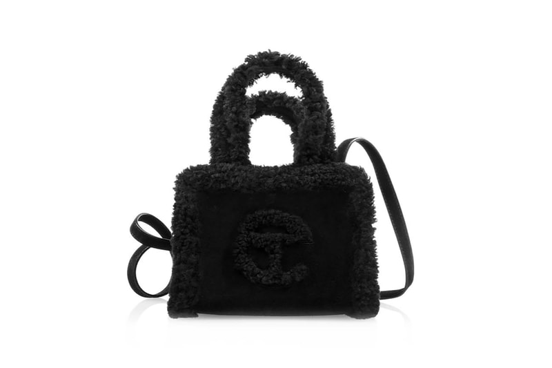 UGG Telfar Shopping Bags Shoppers Collaboration Black Shearling Teddy