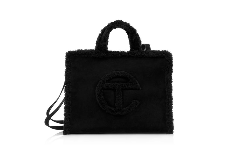 UGG Telfar Shopping Bags Shoppers Collaboration Black Shearling Teddy