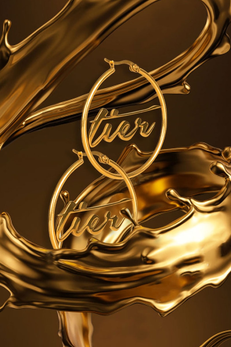 TIER NYC Jewelry Collection Launch Earrings Logo Hoops