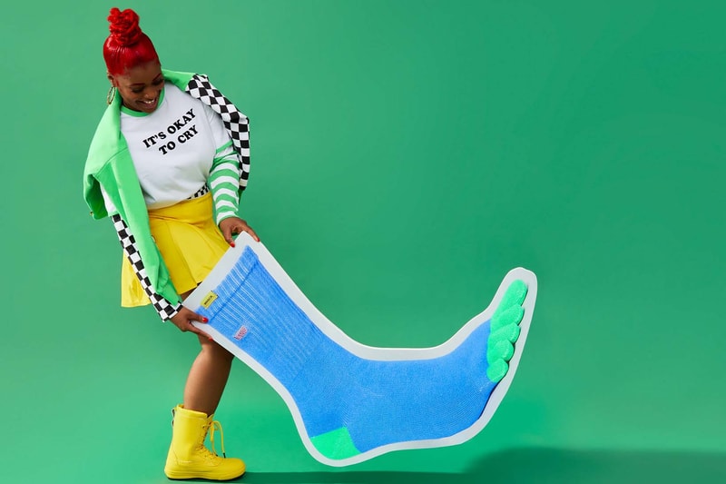 Vans Tierra Whack Blue Green Sock Collaboration