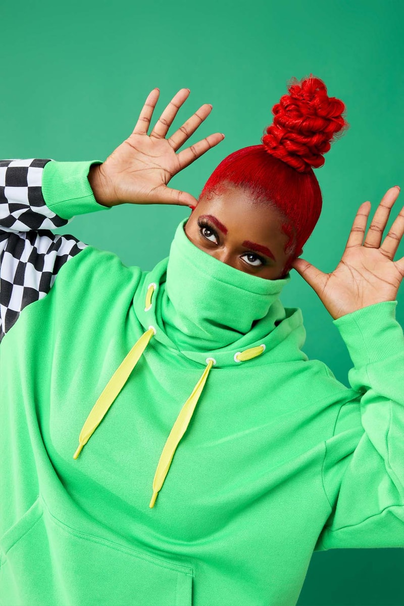 Vans Tierra Whack Hoodie Green Checkerboard Collaboration