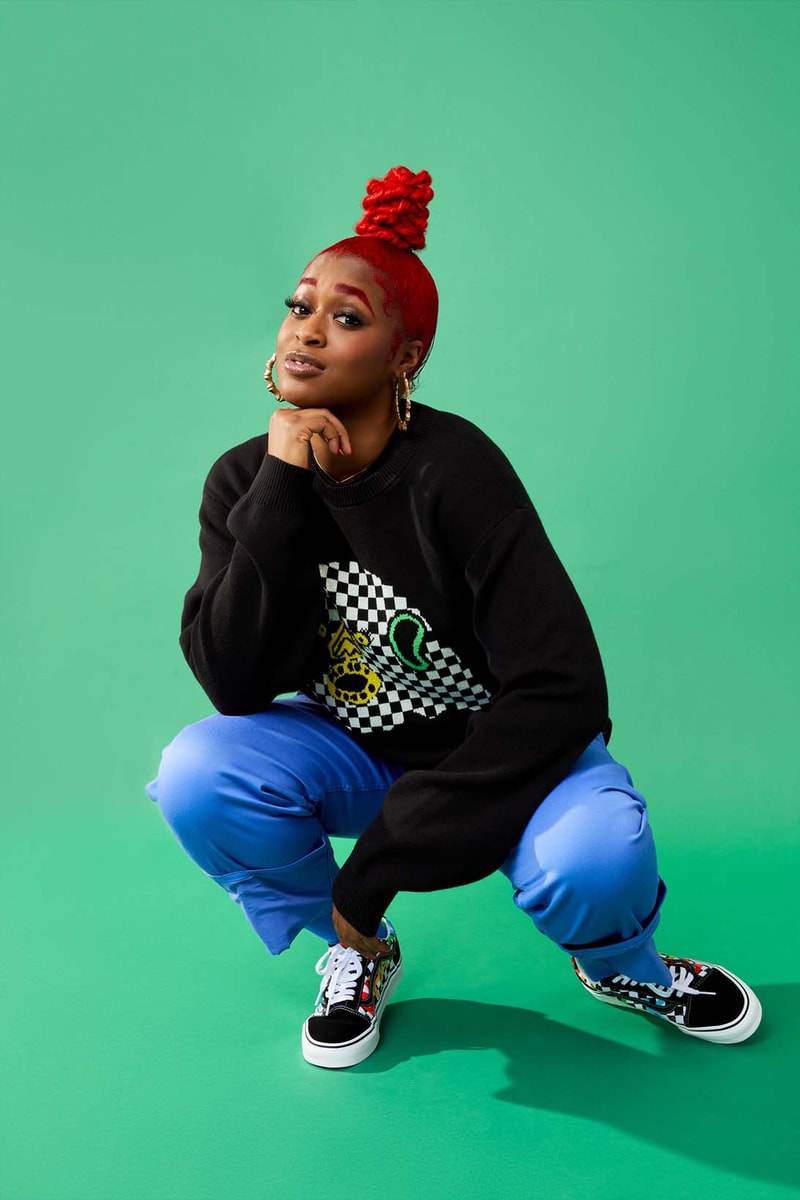 Tierra Whack Vans Old Skool Crewneck Sweatshirt Black