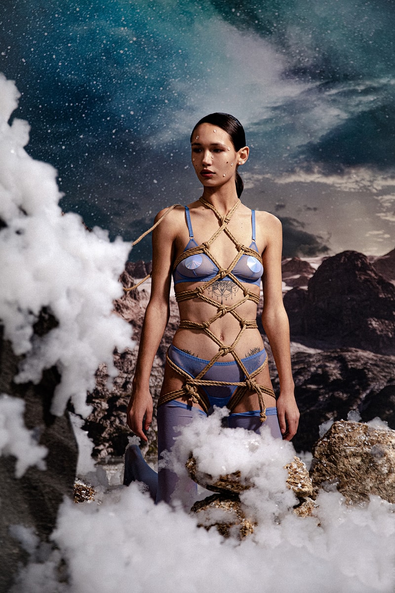 Zhilyova Winter 2021 Lingerie Campaign Bras Underwear Stockings