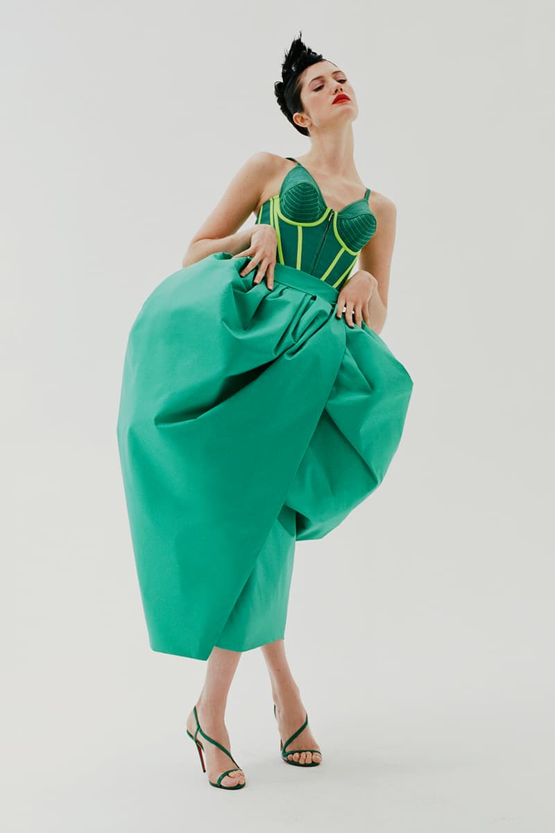 green emerald velvet dress RELAXED MULTI-STITCH POLO MAXI DRESS