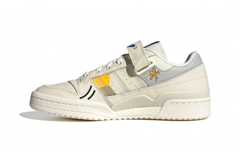 adidas Originals Forum Low Trefoil Characters Sail Gray Medial