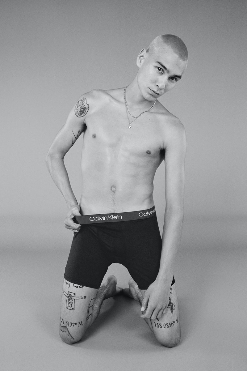 Evan Mock Calvin Klein Underwear Holiday 2021 Campaign