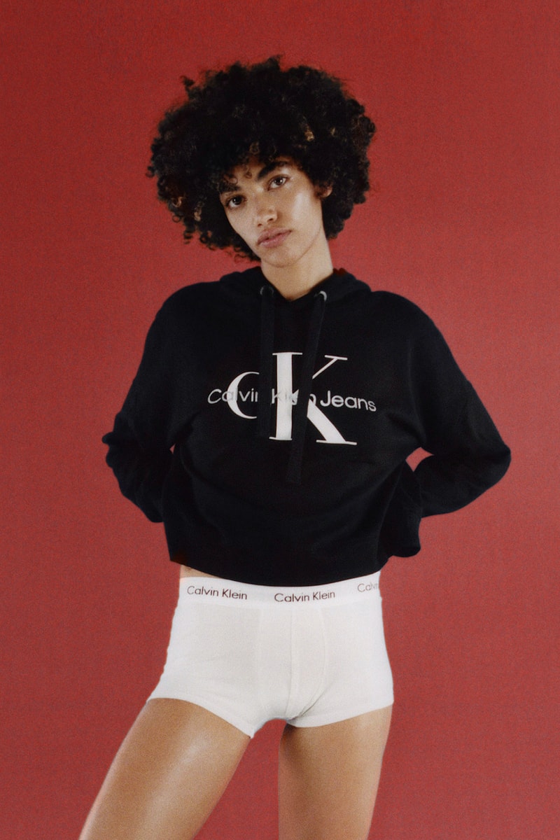 Calvin Klein Womens Underwear Holiday 2021 Campaign Hoodie Brief