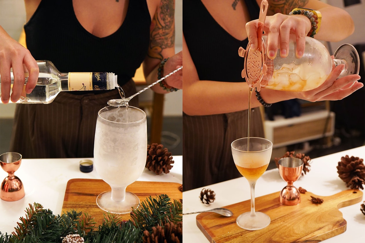 Christmas Cocktails Recipes Drinks Easy Must-Try Fat-washed Hot Buttered Rum Mulled Martinez