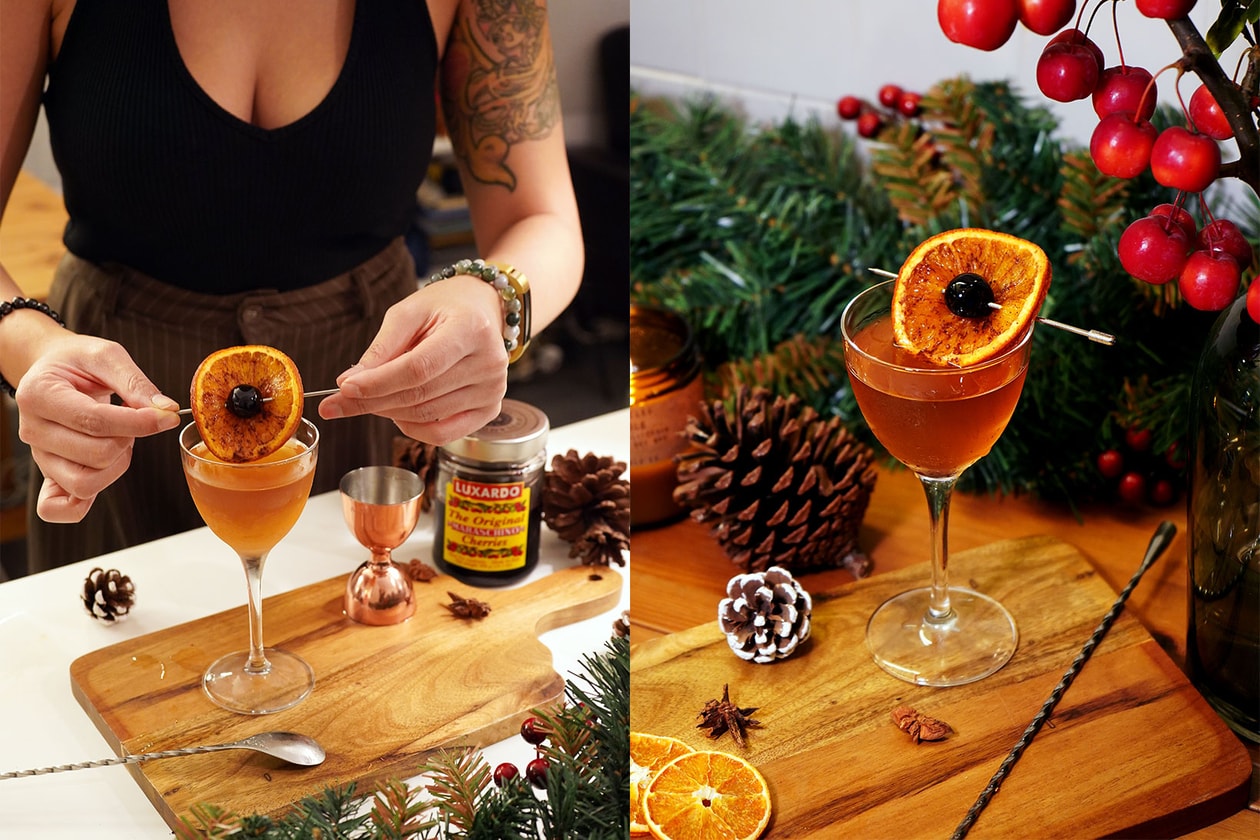 Christmas Cocktails Recipes Drinks Easy Must-Try Fat-washed Hot Buttered Rum Mulled Martinez