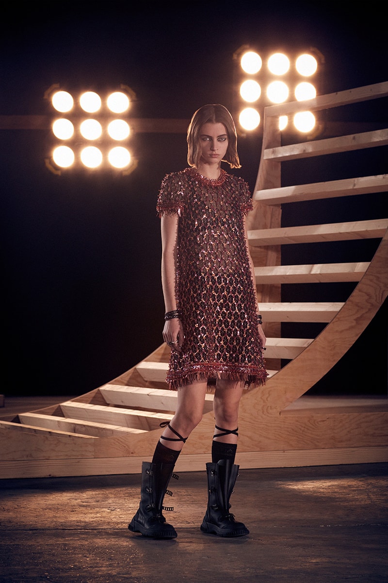 dior womens pre fall 2022 sparkly shirt dress