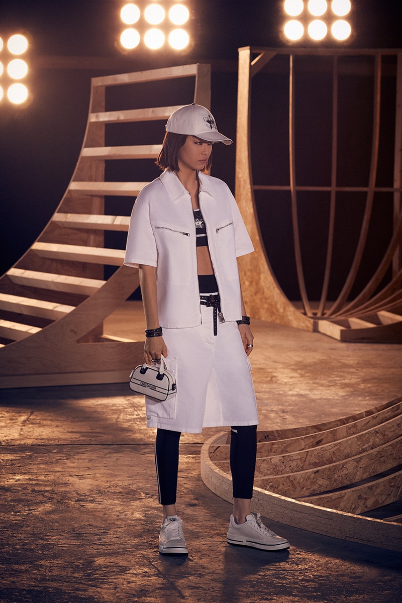 dior womens pre fall 2022 white matching set