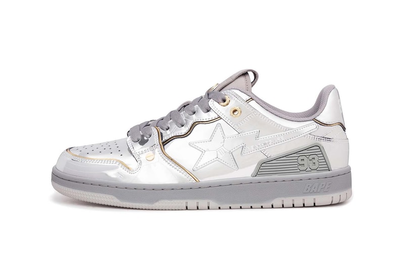 BAPE Hajime Sorayama SK8 STA Metallic Silver Price Release Date Collaboration