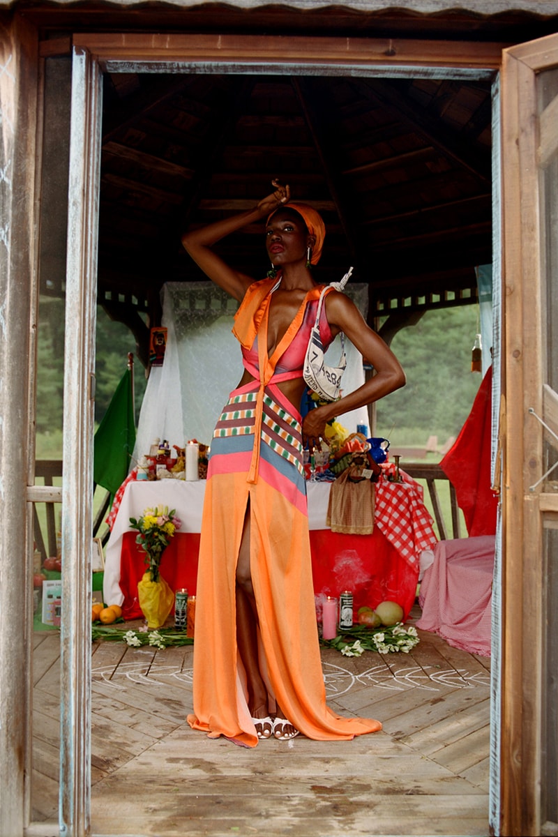 house of aama salt water spring 2022 cutout dress