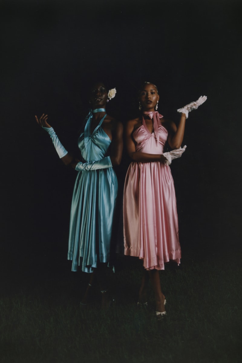 house of aama salt water spring 2022 pink blue dresses