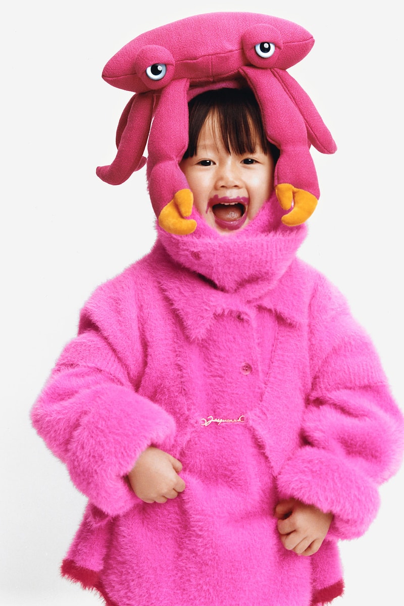 Jacquemus Pink Holiday 2021 Stuffed Crab Knit Sweater