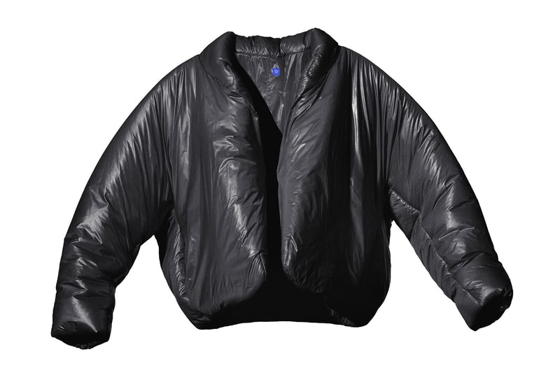 yeezy gap global launch round jacket puffer red blue black 