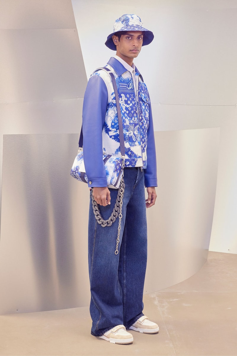 Louis Vuitton Men's Virgil Abloh Pre-Fall 2022 Collection Jacket Hat Jeans