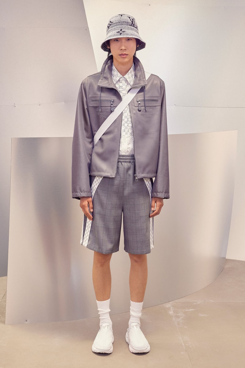 Louis Vuitton Men's Virgil Abloh Pre-Fall 2022 Collection Shorts Damier Hat