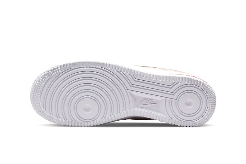 Nike Air Force 1 Low Satin Peach Beige Sneakers Release Info View of Outsole