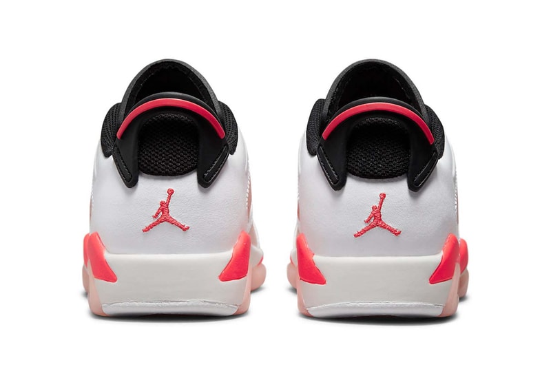 Nike Air Jordan 6 Low GS Atmosphere Grade School Kids Infrared White Black Price Release Date