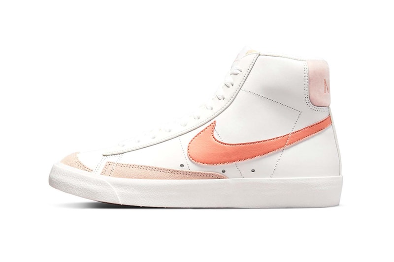 Nike Blazer Mid '77 Lea Light Pink Madder Root Summit White Fossil Stone Women's Price Release Date