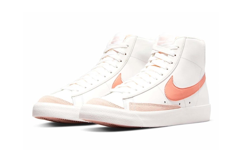 Nike Blazer Mid '77 Lea Light Pink Madder Root Summit White Fossil Stone Women's Price Release Date