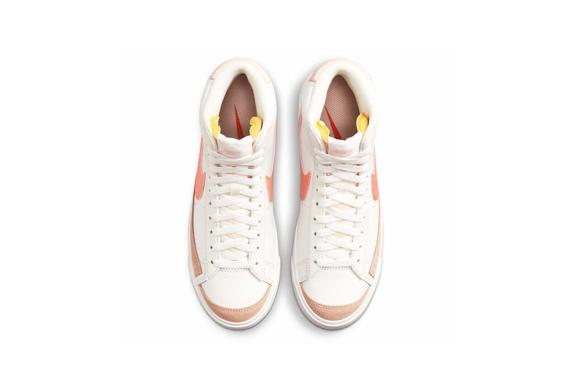 Nike Blazer Mid '77 Lea Light Pink Madder Root Summit White Fossil Stone Women's Price Release Date