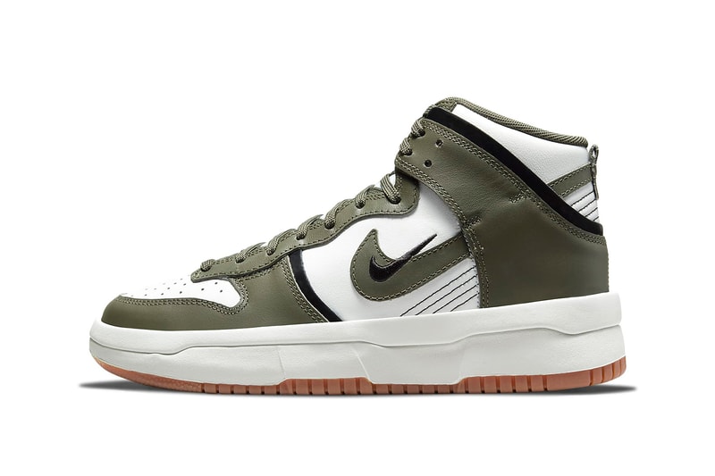 Nike Dunk High Up Cargo Khaki Side View
