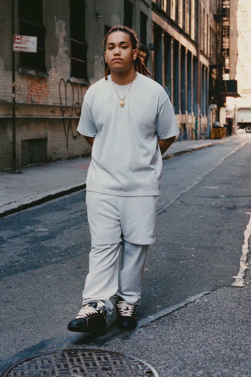 pharrell williams adidas original winter premium basics off-white shirt sweatpants