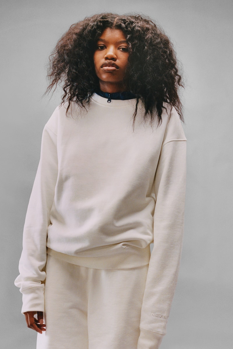 pharrell williams adidas original winter premium basics off-white crew neck sweatpants
