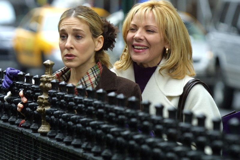sex and the city sarah jessica parker kim cattrall carrie bradshaw samantha jones