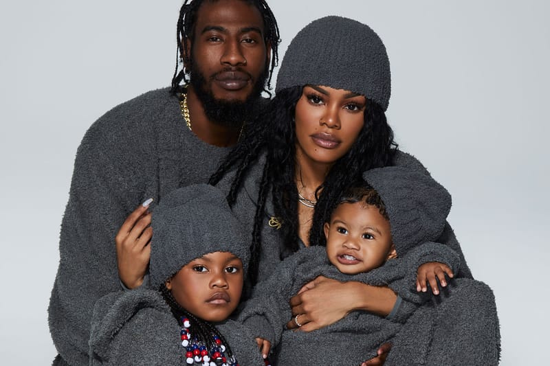 Teyana Taylor Poses With Her Family in Latest SKIMS Campaign