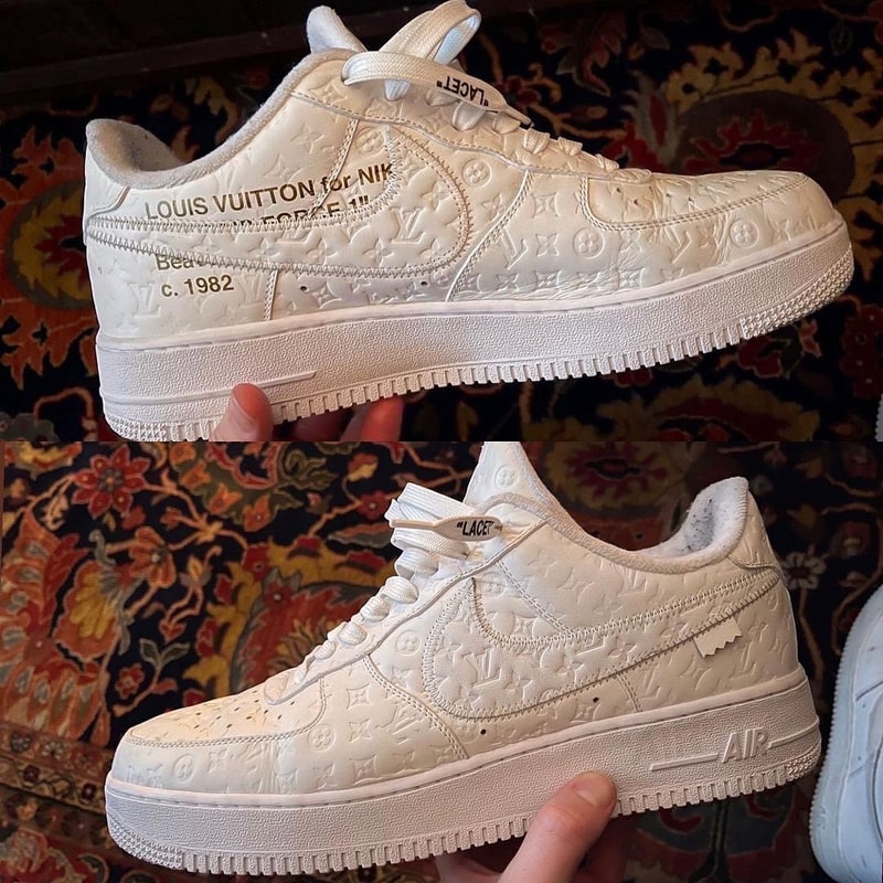 Virgil Abloh Louis Vuitton Nike Air Force 1 Collaboration First Look Details