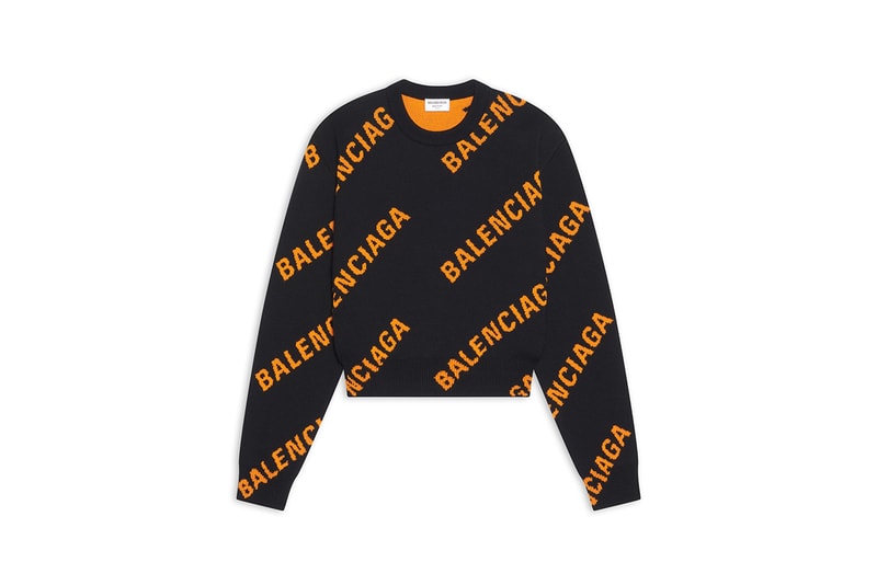 balenciaga year of the tiger cropped sweater