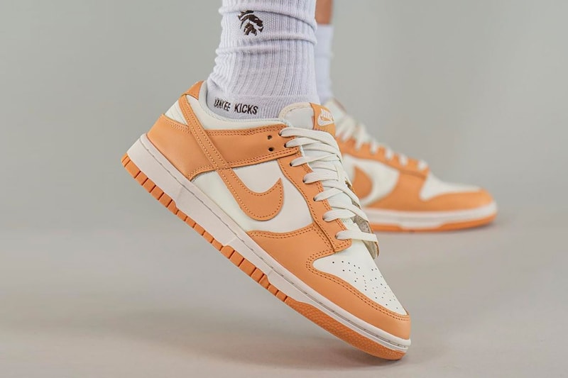 nike dunk low harvest moon tan white sneakers shoes footwear kicks