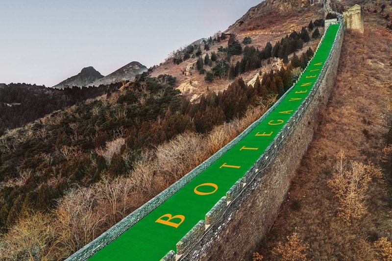 bottega veneta lunar new year great wall installation