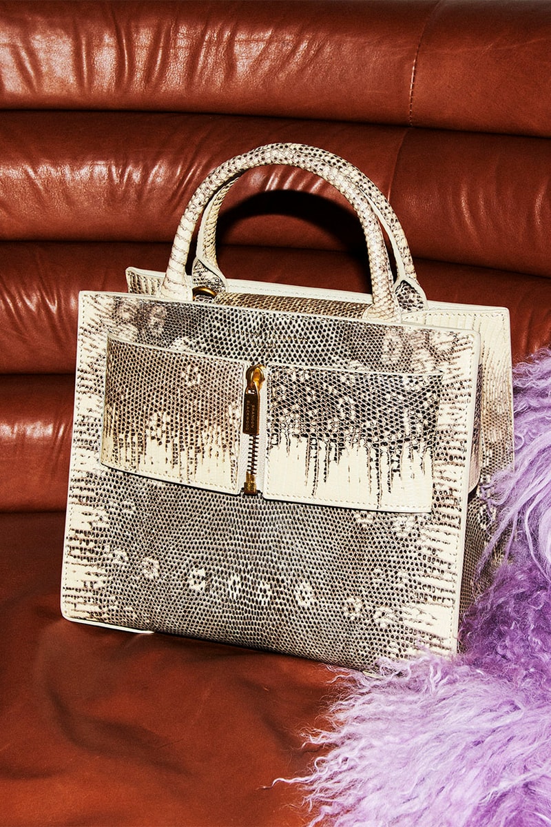 brandon blackwood ombré salvator lizard handbag collection