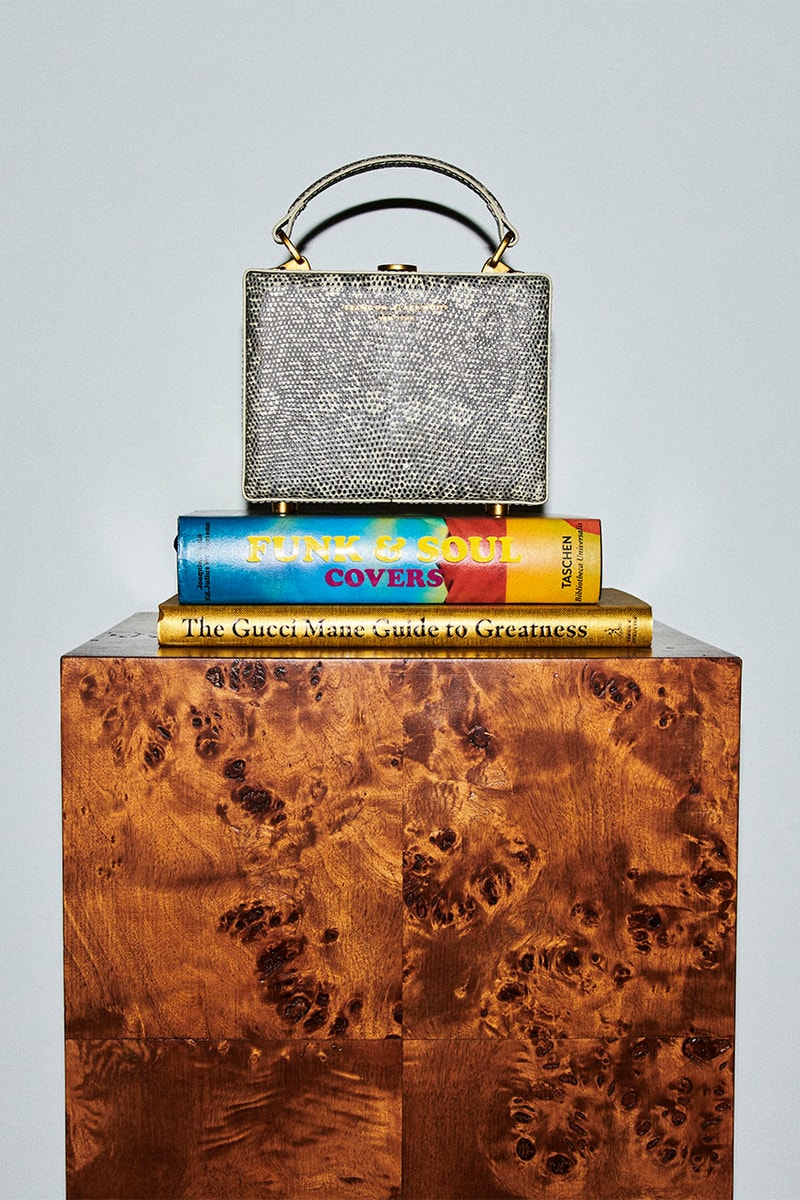 brandon blackwood ombré salvator lizard handbag collection