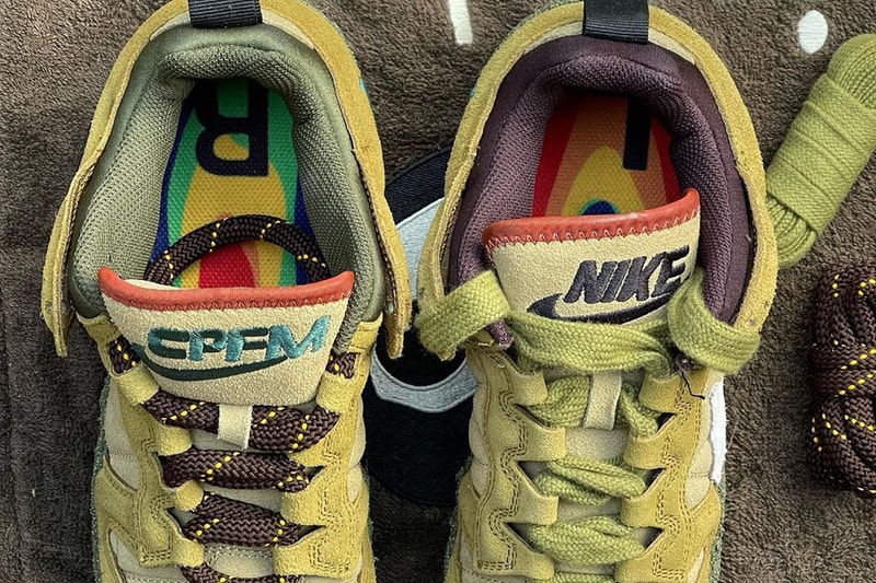 Cactus Plant Flea Market CPFM Nike Dunk Low Collaboration Tongue Collar