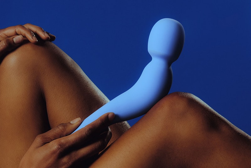 Dame Products Com Sex Toy Wand Vibrator Periwinkle Blue Main Image