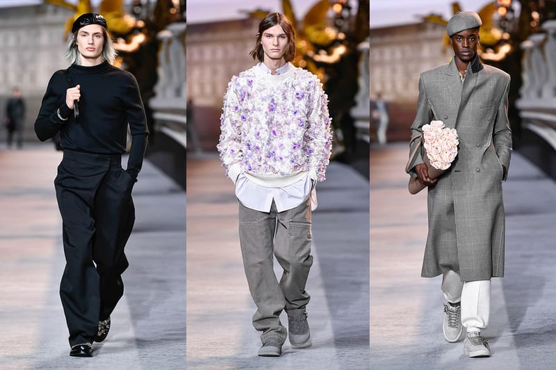 Dior Men's Winter 2022 Collection Blends Workwear With Florals