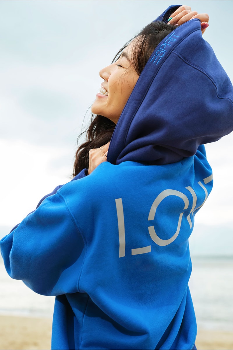 ESPRIT LOVE Hoodie Blue Beach