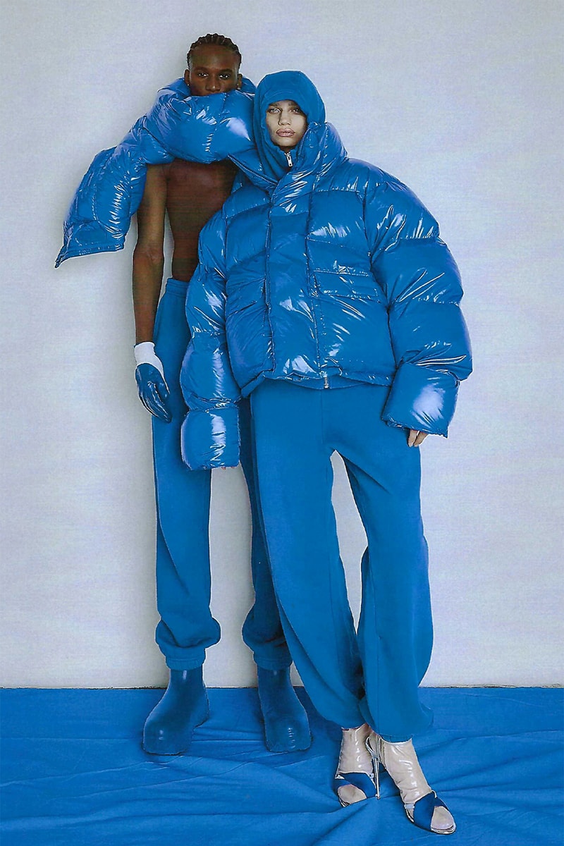 HBX Entire Studios Limited Edition Capsule Collection Unisex Sweatshirts PFD Puffer Ultramarine Ozone