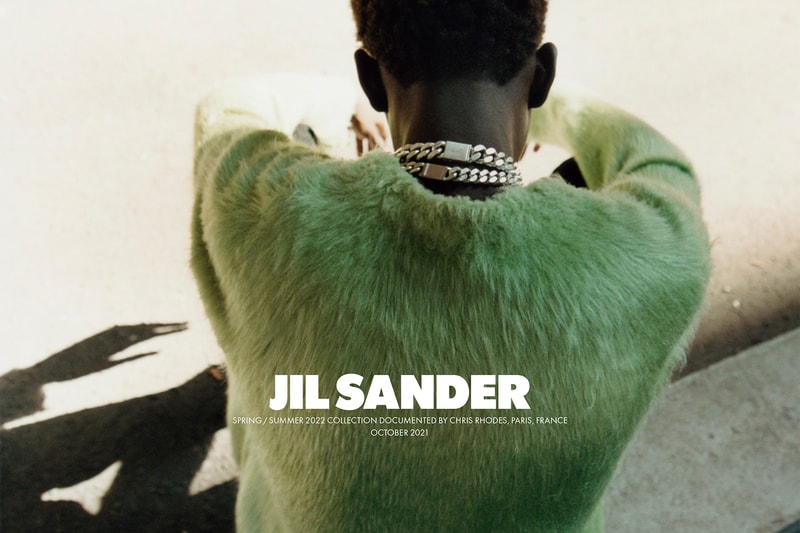 Jil Sander Spring Summer 2022 Collection Advertising Campaign Furry Jacket Green