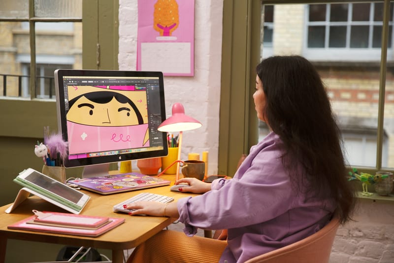 Illustrator Natalie Byrne Expands Artistic Capabilities With Logitech's MX Keys Mini