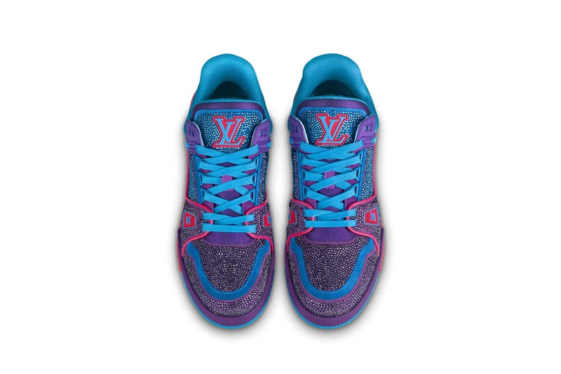Louis Vuitton Virgil Abloh LV Trainer Crystal Blue Purple Pink Black Yellow Price Release Date