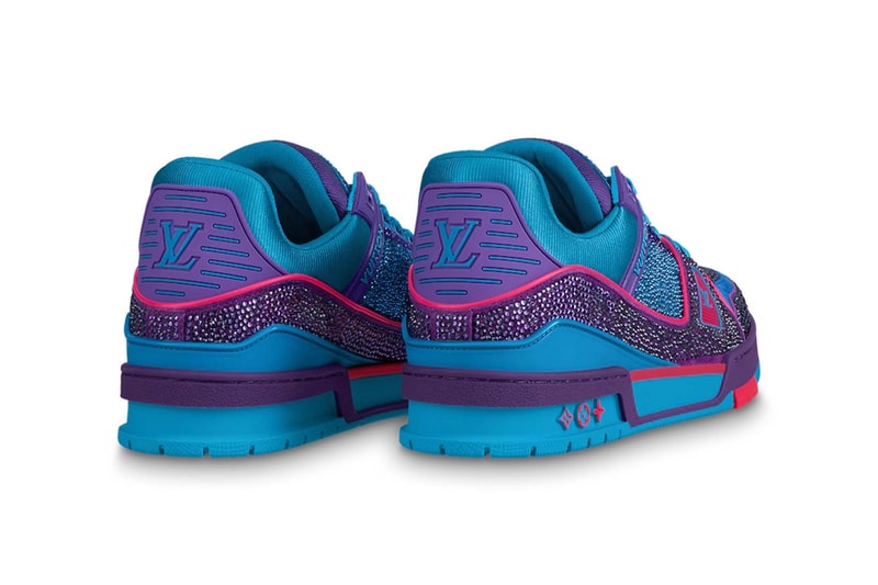 Louis Vuitton Virgil Abloh LV Trainer Crystal Blue Purple Pink Black Yellow Price Release Date