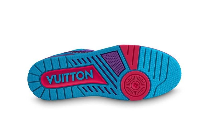 Louis Vuitton Virgil Abloh LV Trainer Crystal Blue Purple Pink Black Yellow Price Release Date