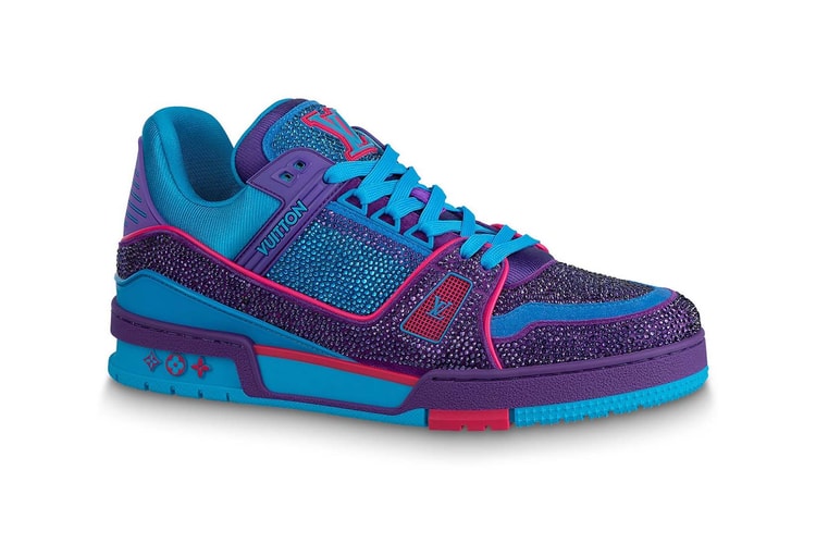 Louis Vuitton's LV Trainer Returns in 2 Crystal-Covered Colorways