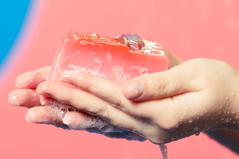 lush cosmetics valentine's day new rose soap